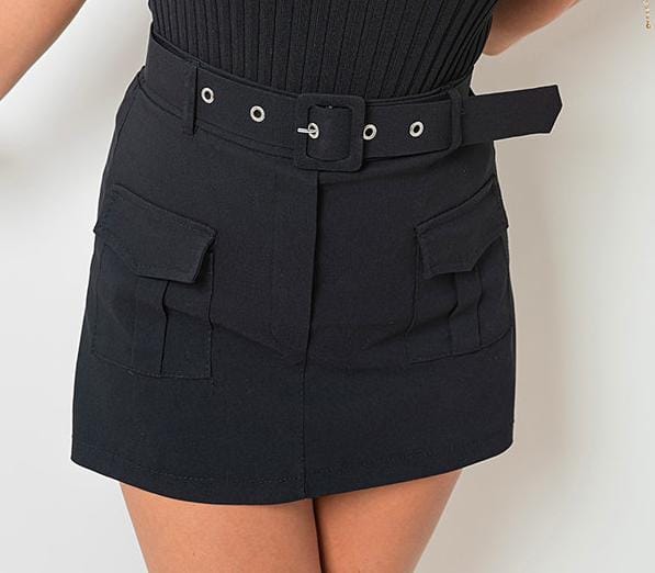 Belted Cargo Skort